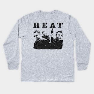 Heat // movie retro Kids Long Sleeve T-Shirt